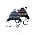 Outdoor 100% Acrylic Pom Pom Earflaps Hat